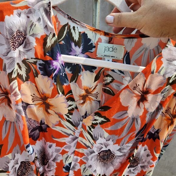 Johnny was Kade tie front kimono sleeve floral dress - Picture 5 of 9